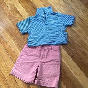 Boys matching outfit.